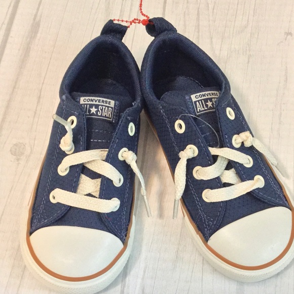 Navy Blue Converse - Picture 1 of 5